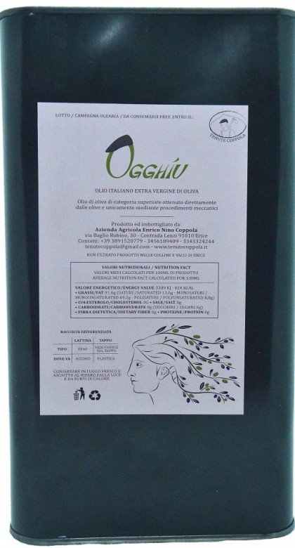 Ogghiu EVO - 2x Latte da 5L - Campagna 25/26 - Tenute Coppola